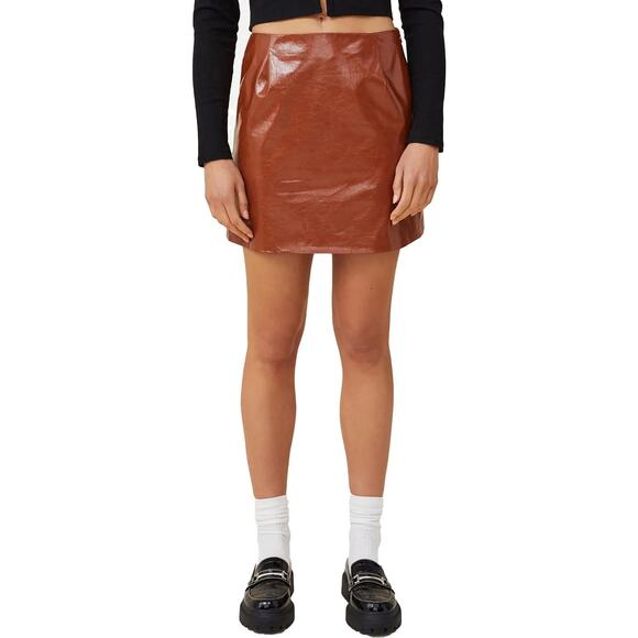 Cotton On Dresses & Skirts - NWT Cotton on Vegan Leather Mini Skirt Womens Size 2XS